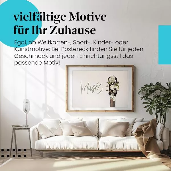 Gitarre & Blumen | Postereck 3295 Gitarre & Blumen | Postereck 3295