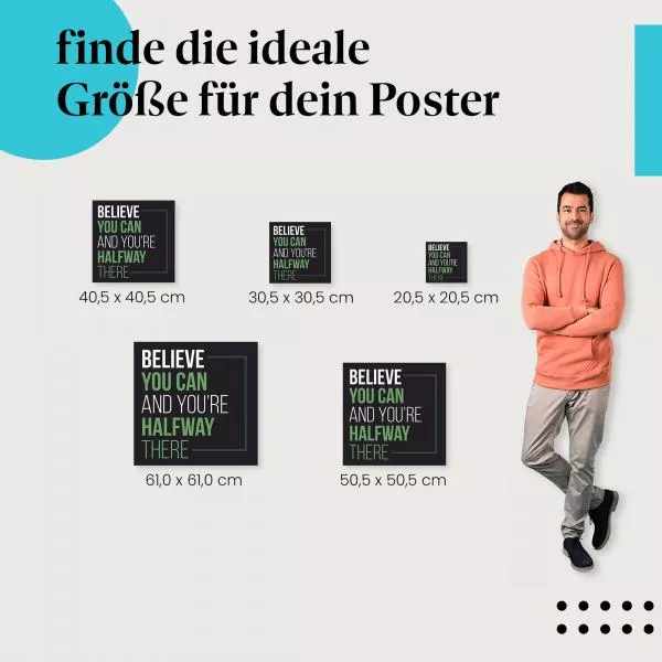 Glaube an dich | Postereck 2467 Glaube an dich | Postereck 2467