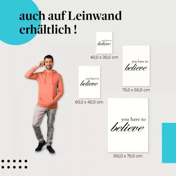 Du musst daran glauben | Postereck 1480 Du musst daran glauben | Postereck 1480