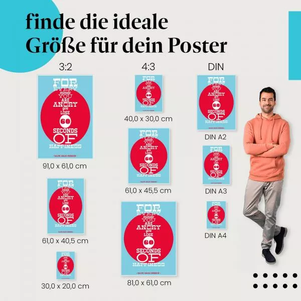 60 Sekunden Glück verlieren | Postereck 1583 60 Sekunden Glück verlieren | Postereck 1583