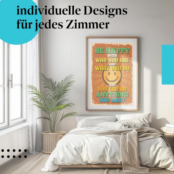 Schlafzimmer Deko: Glück mit "Vintage Poster"