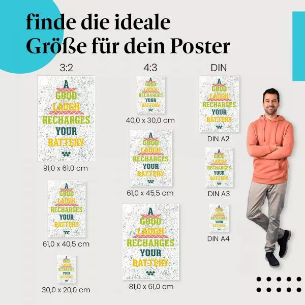 Lachen ist die beste Medizin | Postereck 1574 Lachen ist die beste Medizin | Postereck 1574
