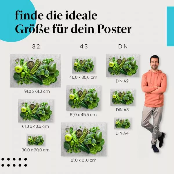 Grünes Gemüse | Postereck 3796 Grünes Gemüse | Postereck 3796
