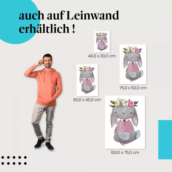 Häschen mit Kleidchen | Postereck 3955 Häschen mit Kleidchen | Postereck 3955