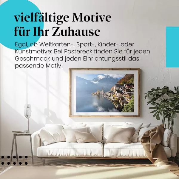 Hallstatt im Herbst | Postereck 3866 Hallstatt im Herbst | Postereck 3866