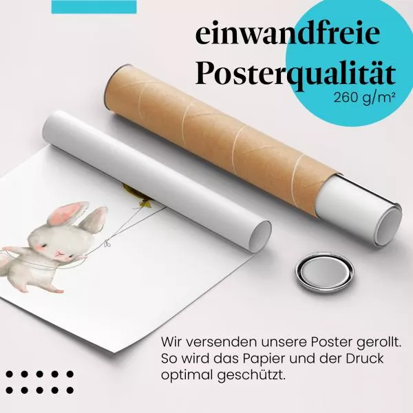 Hase & Ballons | Postereck 3618 Hase & Ballons | Postereck 3618