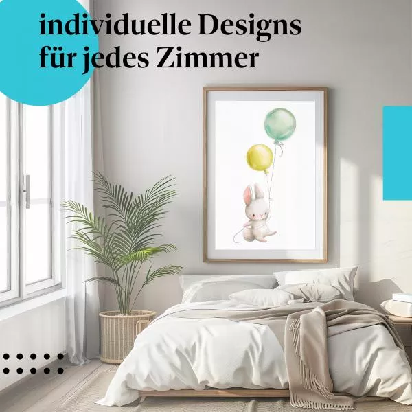 Hase & Ballons | Postereck 3618 Hase & Ballons | Postereck 3618