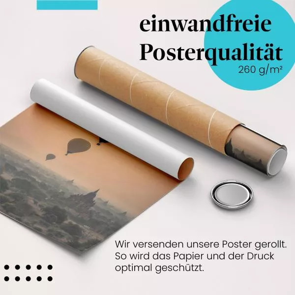 Bagan Heißluftballons | Postereck 2096 Bagan Heißluftballons | Postereck 2096