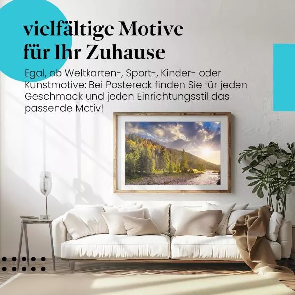 Goldener Herbstbach | Postereck 2334 Goldener Herbstbach | Postereck 2334