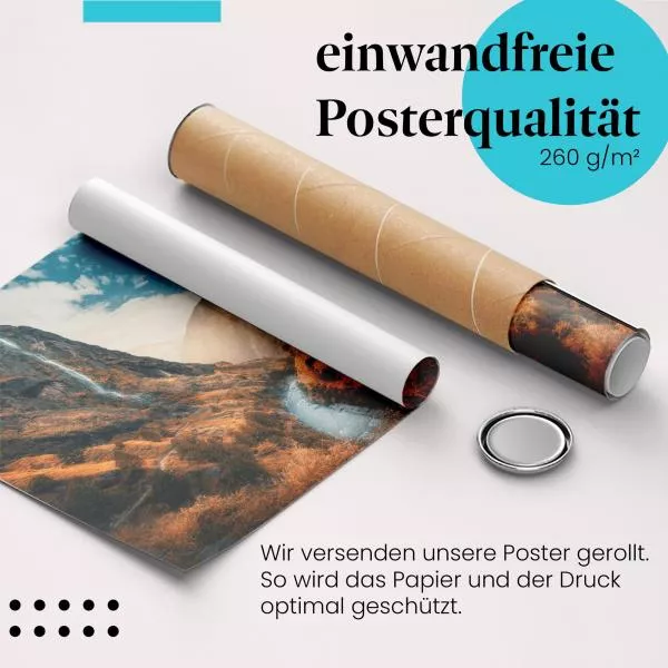 Herbstlicher Wasserfall | Postereck 3528 Herbstlicher Wasserfall | Postereck 3528