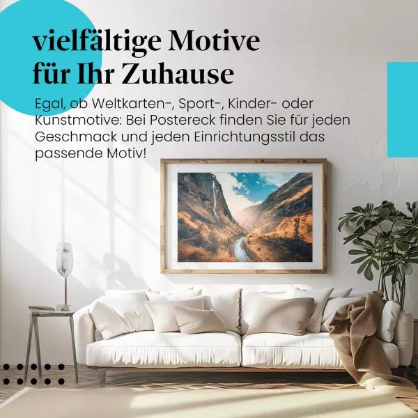 Herbstlicher Wasserfall | Postereck 3528 Herbstlicher Wasserfall | Postereck 3528