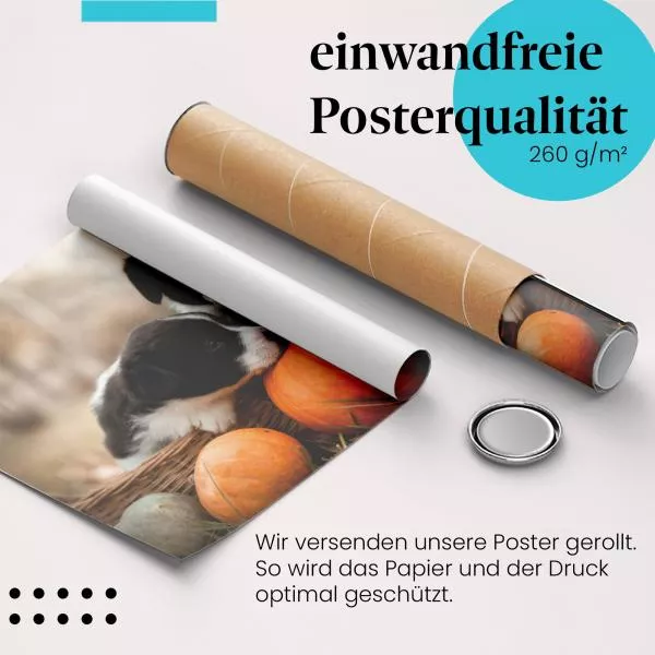 Welpen im Kürbis | Postereck 3776 Welpen im Kürbis | Postereck 3776