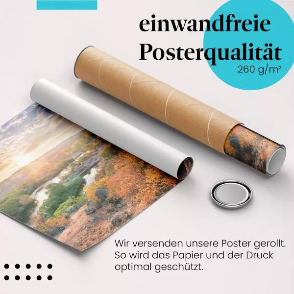 Sonnenaufgang am Fluss | Postereck 2934 Sonnenaufgang am Fluss | Postereck 2934