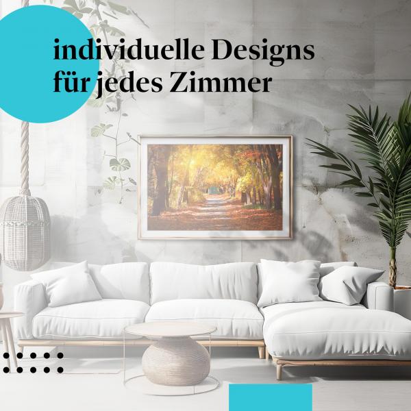 "Herbststimmung": Kunstdruck - Deko für Spaziergänge & Romantik.