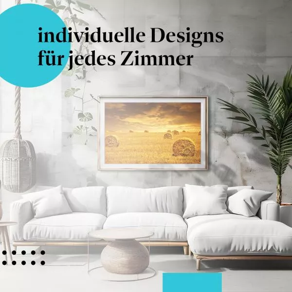 Goldene Stunde: Heu ernten | Postereck 1254 Goldene Stunde: Heu ernten | Postereck 1254