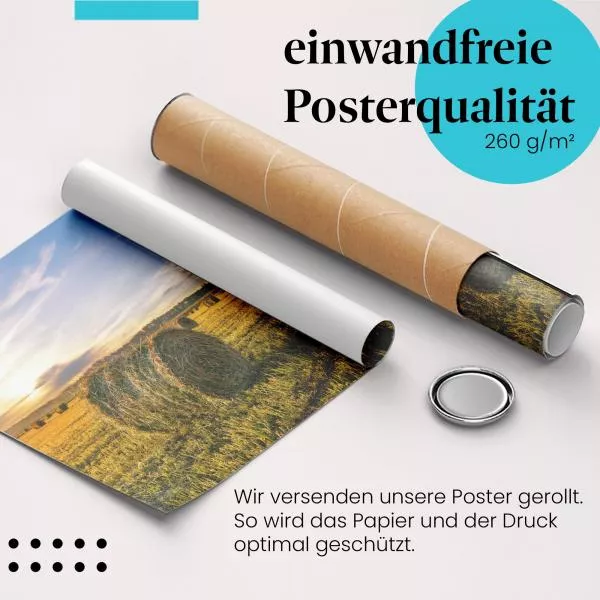 Heurollen & Sonnenuntergang | Postereck 2930 Heurollen & Sonnenuntergang | Postereck 2930