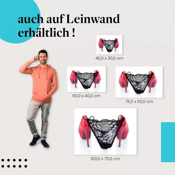 Verführung: Rote High Heels & Spitze | Postereck 1850 Verführung: Rote High Heels & Spitze | Postereck 1850