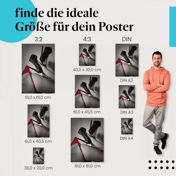 Verführerische Pose: High Heels | Postereck 1698 Verführerische Pose: High Heels | Postereck 1698
