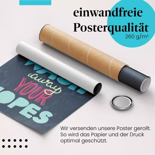 Hoffnung: Wellen & Spruch | Postereck 1416 Hoffnung: Wellen & Spruch | Postereck 1416