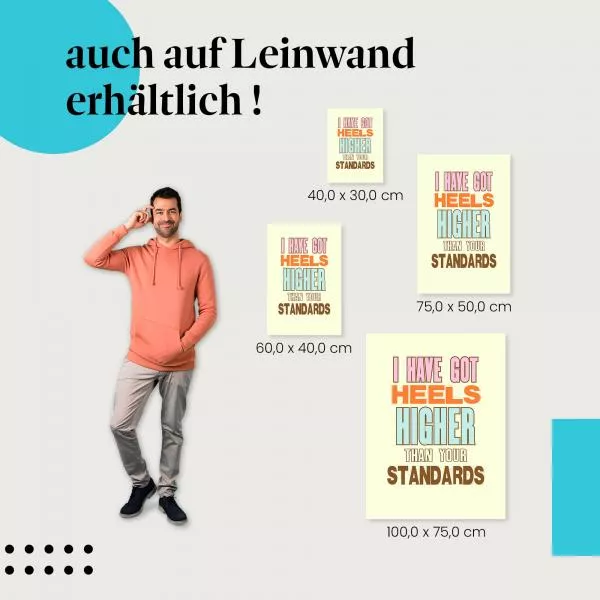 Starke Frauen Sprüche: "Höhere…" | Postereck 1132 Starke Frauen Sprüche: "Höhere…" | Postereck 1132