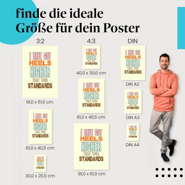 Starke Frauen Sprüche: "Höhere…" | Postereck 1132 Starke Frauen Sprüche: "Höhere…" | Postereck 1132