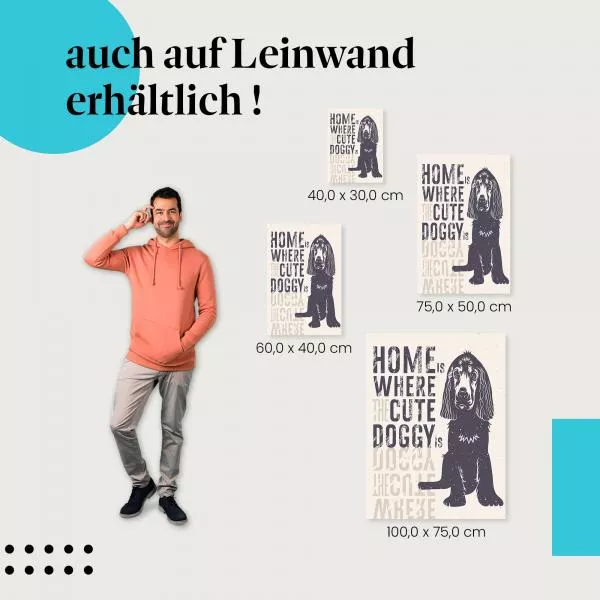 Zuhause: Süßer Hund | Postereck 1534 Zuhause: Süßer Hund | Postereck 1534