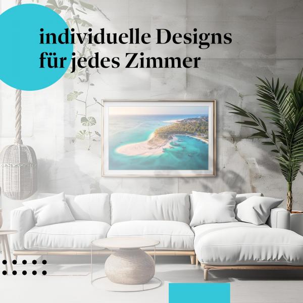 Schlafzimmer Deko: "Inselparadies" Poster: Urlaubsfeeling pur!