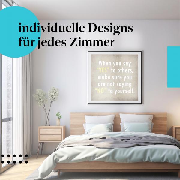 "Eigene Bedürfnisse": Kunstdruck - für mehr Selbstliebe & Achtsamkeit.