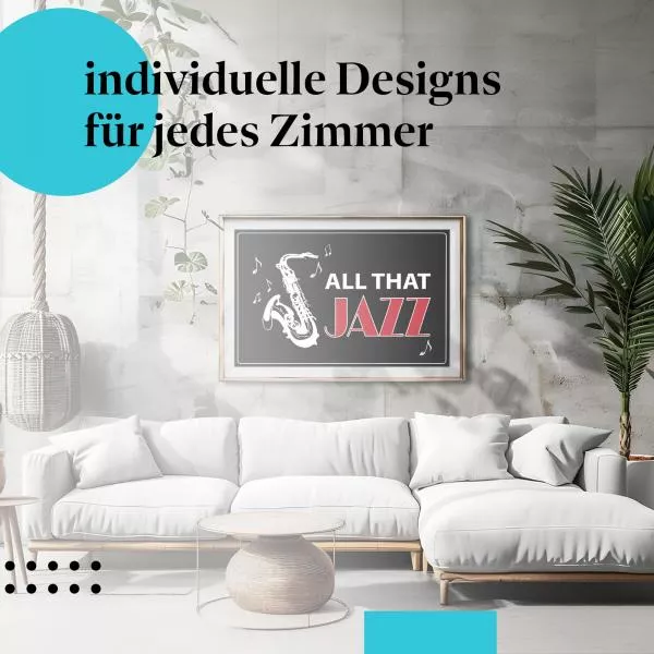 All that Jazz: Saxophon und Noten | Postereck 1011 All that Jazz: Saxophon und Noten | Postereck 1011