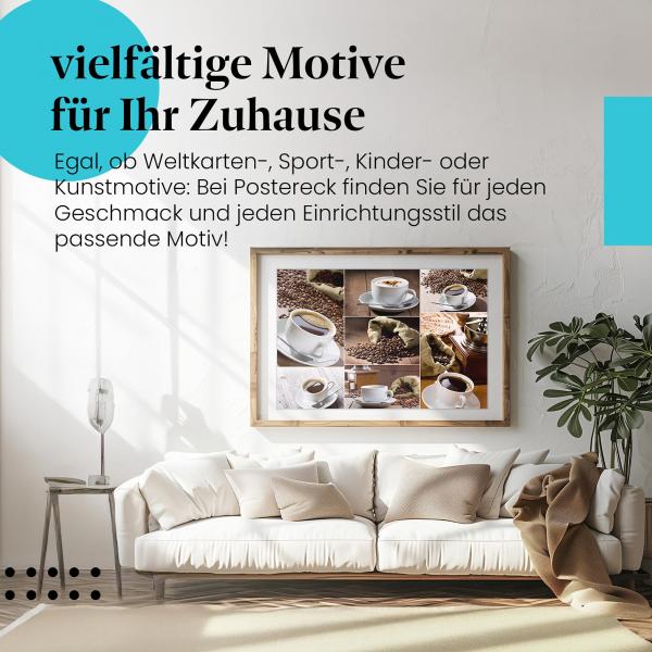 Leinwandbild "Kaffee": Verschiedene Zubereitungsarten - ein Fest für die Sinne.