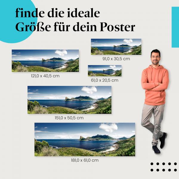 "Kapstadt - Panoramablick": Poster - Atlantikküste, Tafelberg & Berge