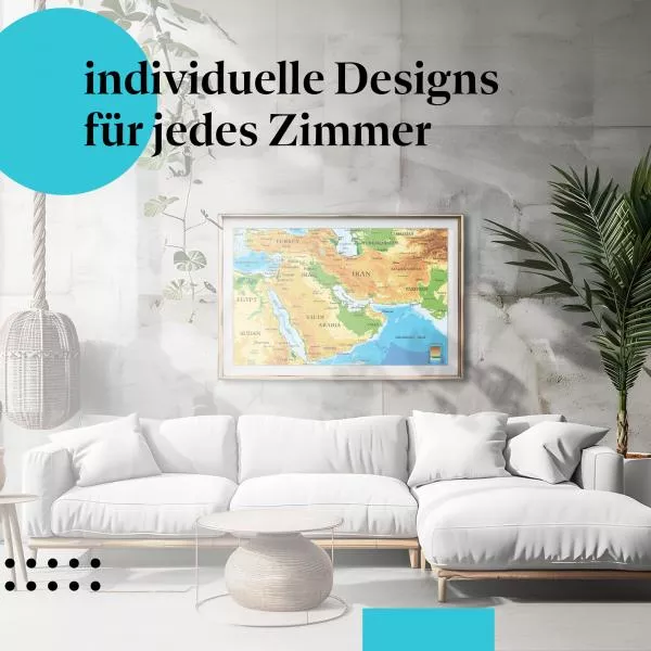 Karte Naher Osten | Postereck 3733 Karte Naher Osten | Postereck 3733