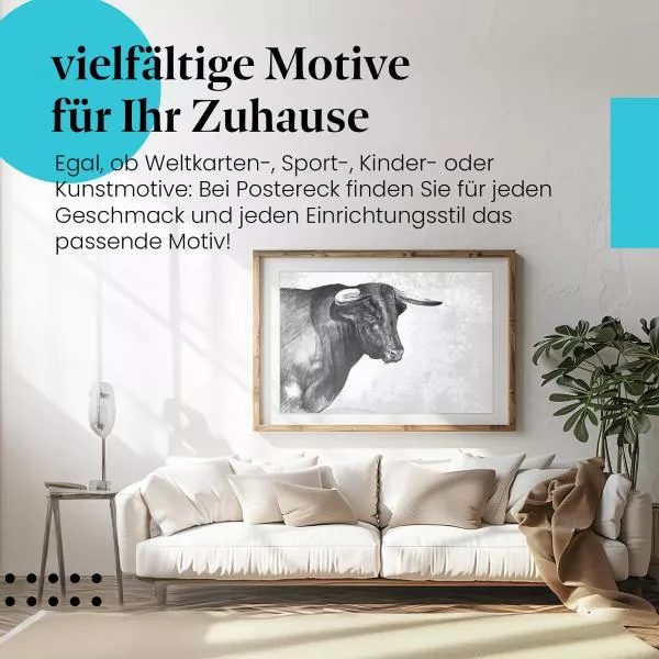 Mächtiger Stier | Postereck 3928 Mächtiger Stier | Postereck 3928