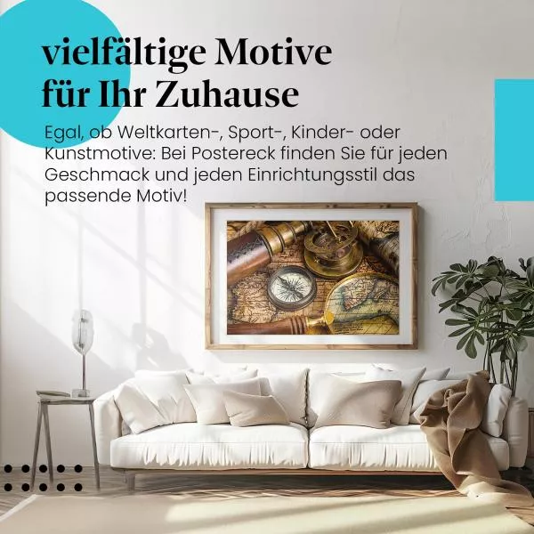 Antike Landkarte | Postereck 2604 Antike Landkarte | Postereck 2604