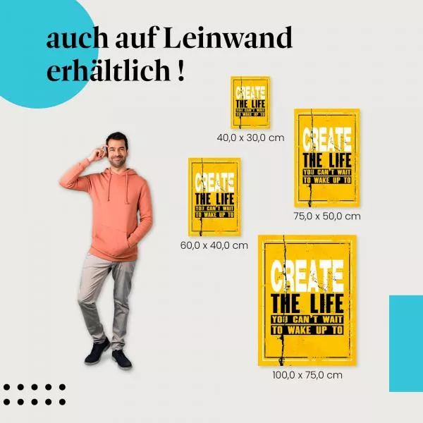 Motivation: "Das Leben gestalten" | Postereck 0895 Motivation: "Das Leben gestalten" | Postereck 0895