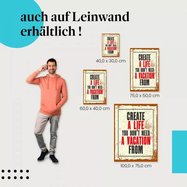Lebensfreude: "Kein Urlaub nötig" | Postereck 0890