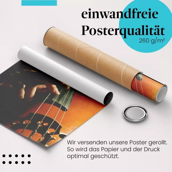 Leidenschaftlicher Cellist: Musik & Emotion | Postereck 0101 Leidenschaftlicher Cellist: Musik & Emotion | Postereck 0101