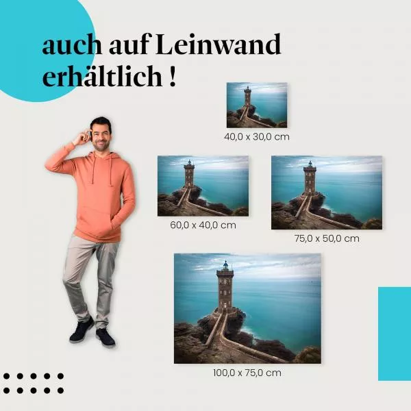 Felsenfest: Leuchtturm an der Küste | Postereck 1337 Felsenfest: Leuchtturm an der Küste | Postereck 1337