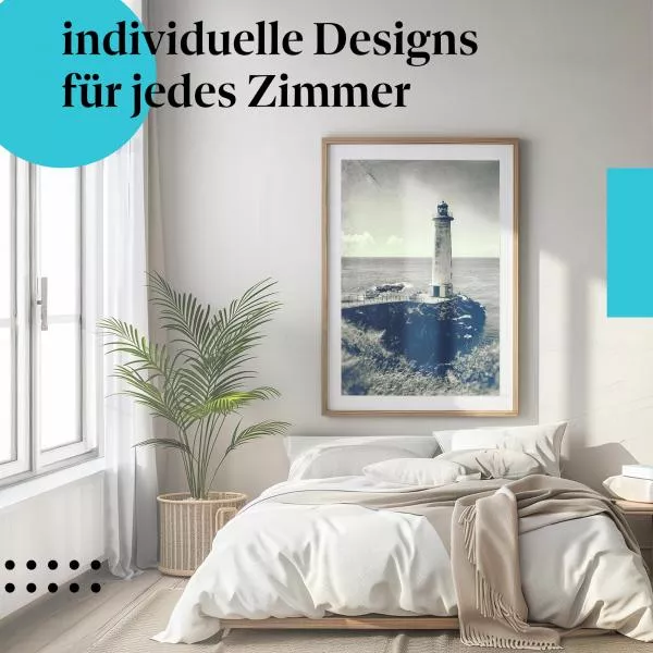 Einsamer Leuchtturm: Küste | Postereck 1951 Einsamer Leuchtturm: Küste | Postereck 1951