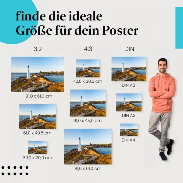 Leuchtturm am Meer | Postereck 3146 Leuchtturm am Meer | Postereck 3146