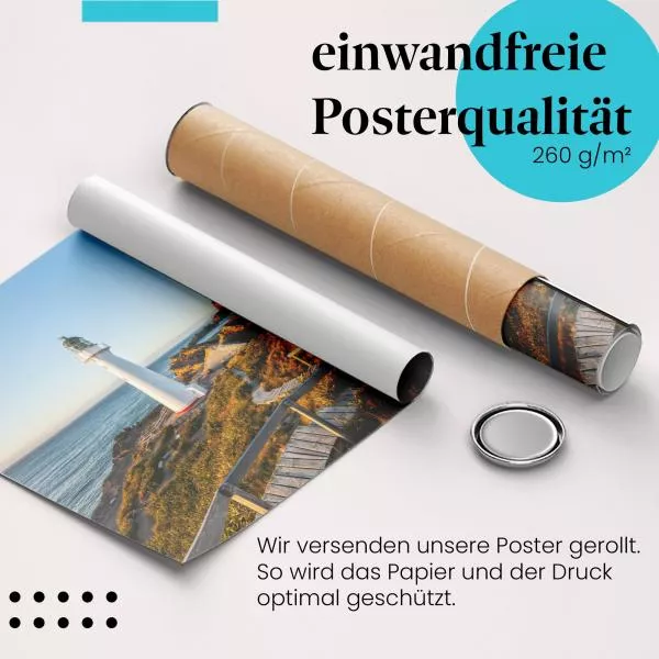Leuchtturm am Meer | Postereck 3146 Leuchtturm am Meer | Postereck 3146