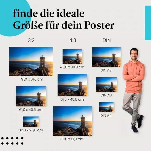 Malerischer Leuchtturm: Sonnenuntergang | Postereck 1524 Malerischer Leuchtturm: Sonnenuntergang | Postereck 1524