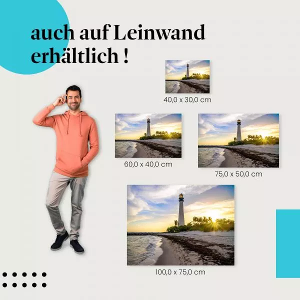 Leuchtturm am Strand | Postereck 3227 Leuchtturm am Strand | Postereck 3227