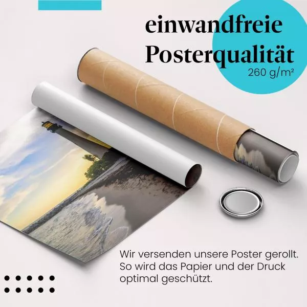Leuchtturm am Strand | Postereck 3227 Leuchtturm am Strand | Postereck 3227