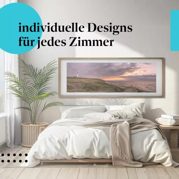 Leuchtturm am Meer bei Sonnenuntergang | Postereck 1748 Leuchtturm am Meer bei Sonnenuntergang | Postereck 1748