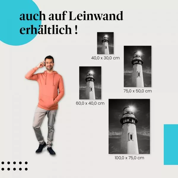 Leuchtturm im Sturm | Postereck 3499 Leuchtturm im Sturm | Postereck 3499
