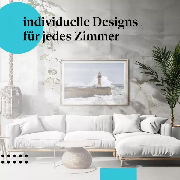 Leuchtturm im Sturm | Postereck 3732 Leuchtturm im Sturm | Postereck 3732