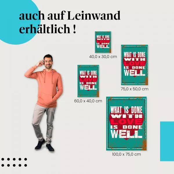 Liebe & Erfolg: "Was mit Liebe getan wird..." | Postereck 0892 Liebe & Erfolg: "Was mit Liebe getan wird..." | Postereck 0892