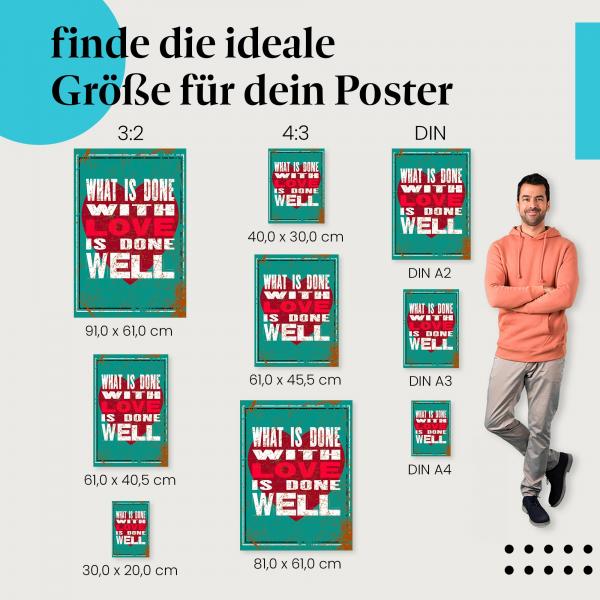 "Alles mit Liebe gelingt" Poster: Wahre Liebe!