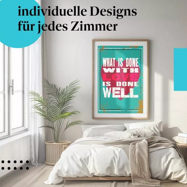 Liebe & Erfolg: "Was mit Liebe getan wird..." | Postereck 0892 Liebe & Erfolg: "Was mit Liebe getan wird..." | Postereck 0892